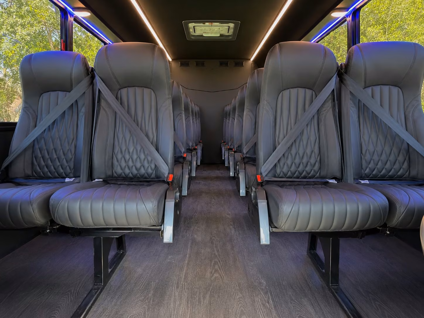 20 passenger minibus interior