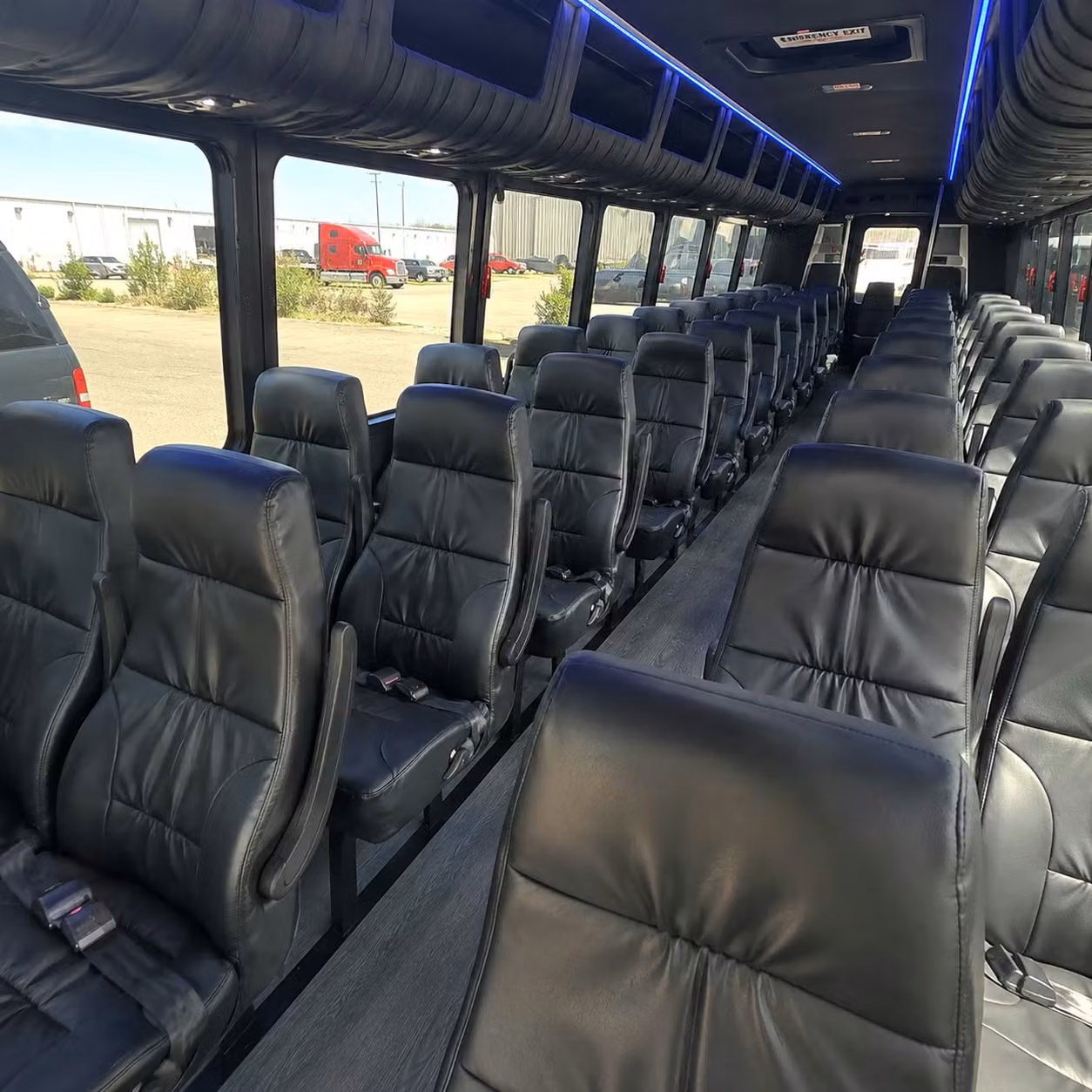 35 passenger minibus interior