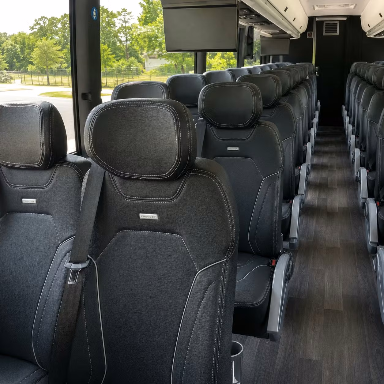 little rock charter bus rental inside