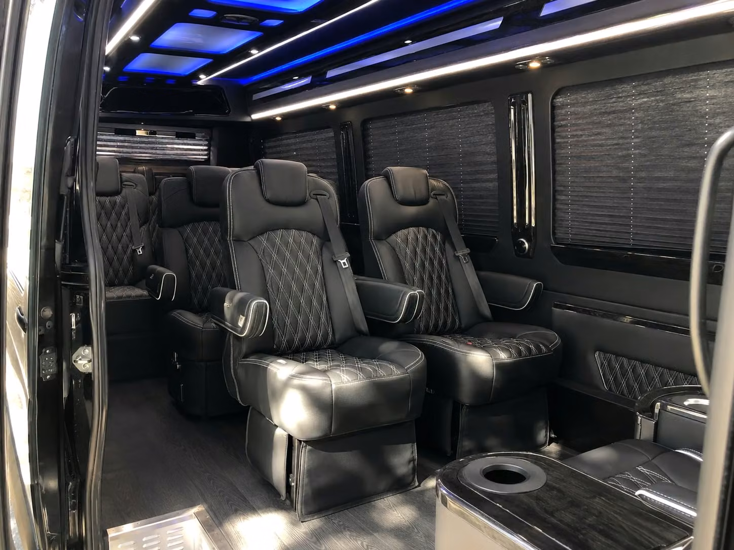 sprinter van with driver inside
